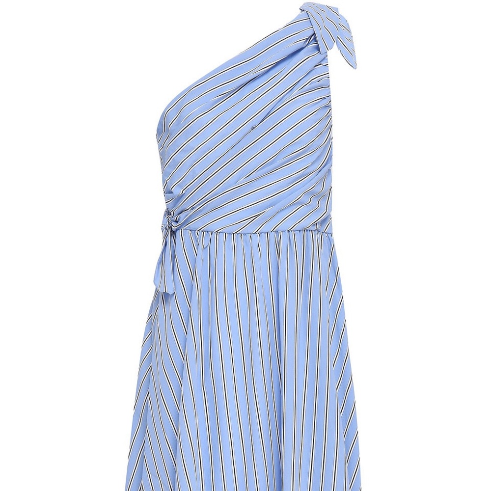 Shoulder Light Blue Cabrera Striped Poplin - Picture 4 of 15